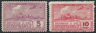 1937/40, Uruguay, Air Post, 2 Sets