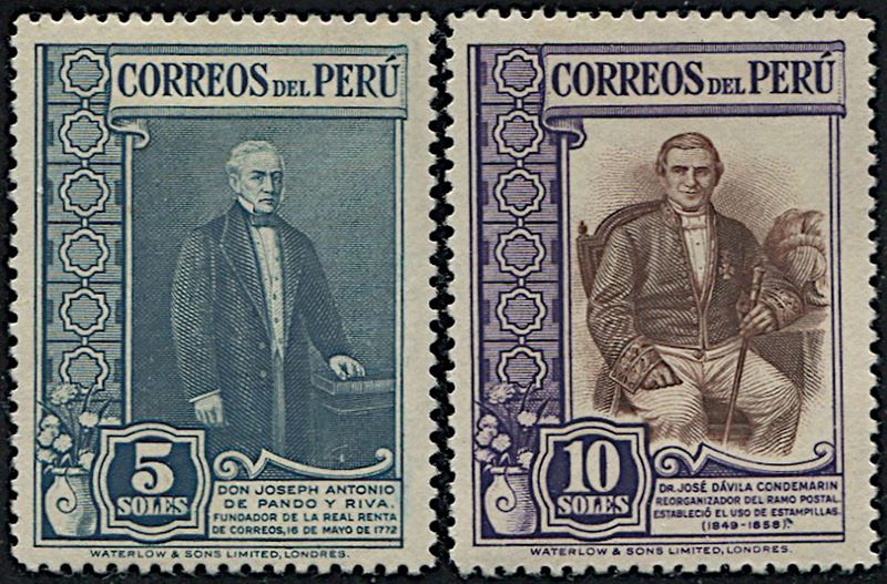 1936/37, Peru, 2 sets  - Asta Filatelia - Cambi Casa d'Aste