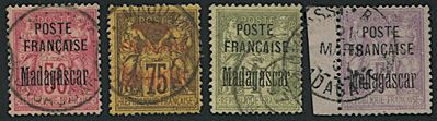 1895, Madagascar, Type “sage” Ovpt. “poste Française/madagascar”