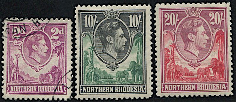 1938, Nothern Rhodesia, set of 21  - Asta Filatelia - Cambi Casa d'Aste