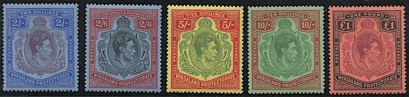 1938, Nyasaland, George VI  - Auction Philately - Cambi Casa d'Aste