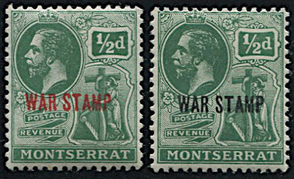 1916/17, Montserrat, George V