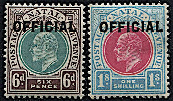 1904, Natal, Official Stamps