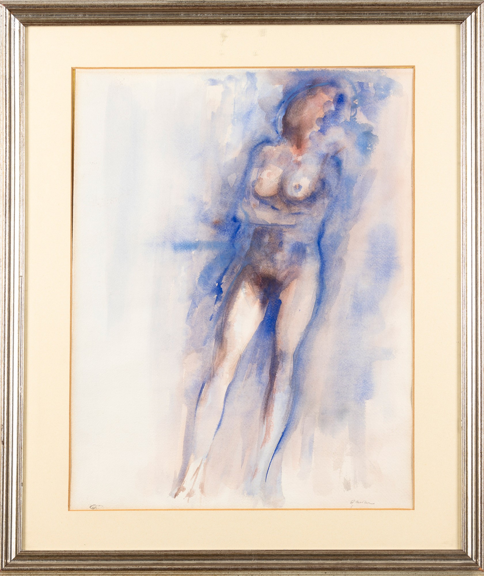 Giuseppe Ajmone - Nudo Seduto