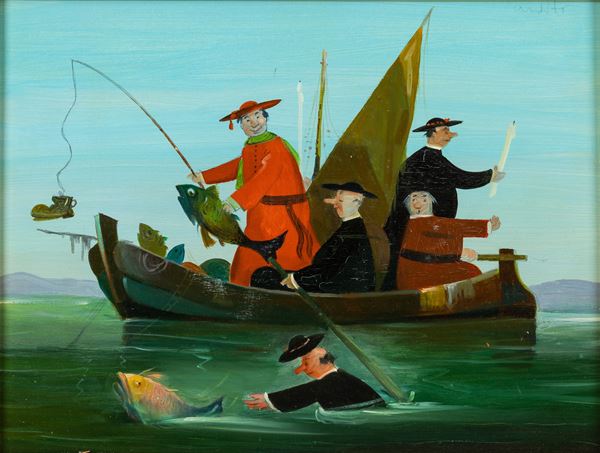 Anonimo del XX secolo Pescatori