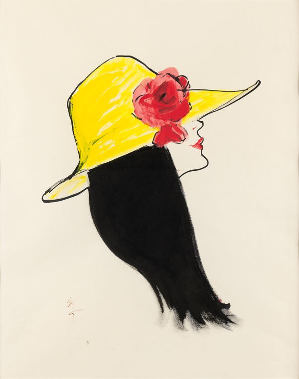 Gruau Ren&#232; - The yellow cap