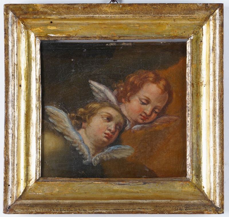Scuola del XVIII secolo Cherubini  - olio su tela - Asta Dipinti Antichi - Cambi Casa d'Aste