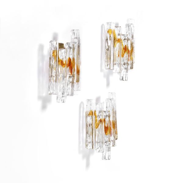 Tre lampade da parete