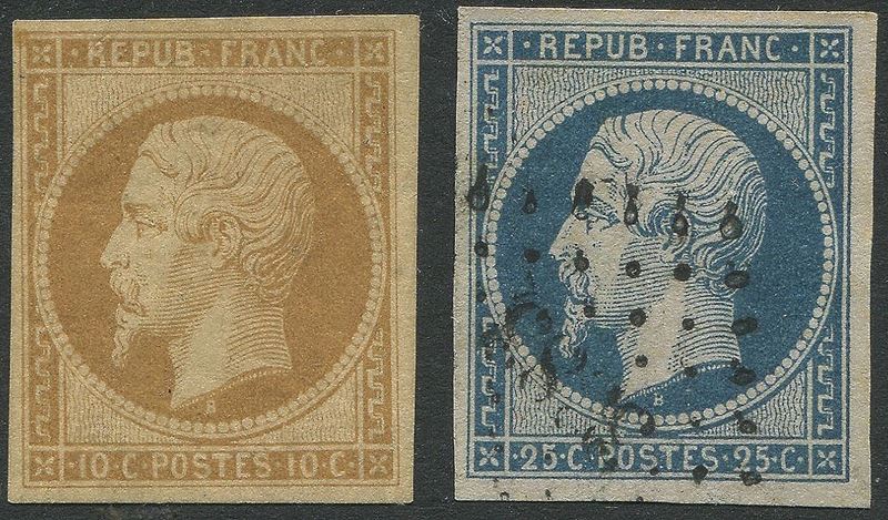 1852/62, Francia, “Repub. Franc.”  - Asta Storia Postale e Filatelia - Cambi Casa d'Aste