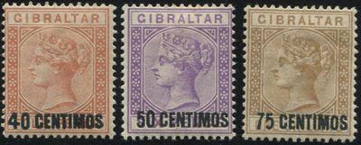 1889, Gibraltar, Set Of 7