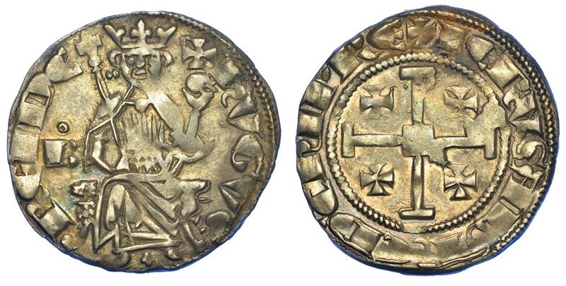 CIPRO. UGO IV DI LUSIGNANO, 1324-1359. Grosso.  - Auction Numismatics - I - Cambi Casa d'Aste