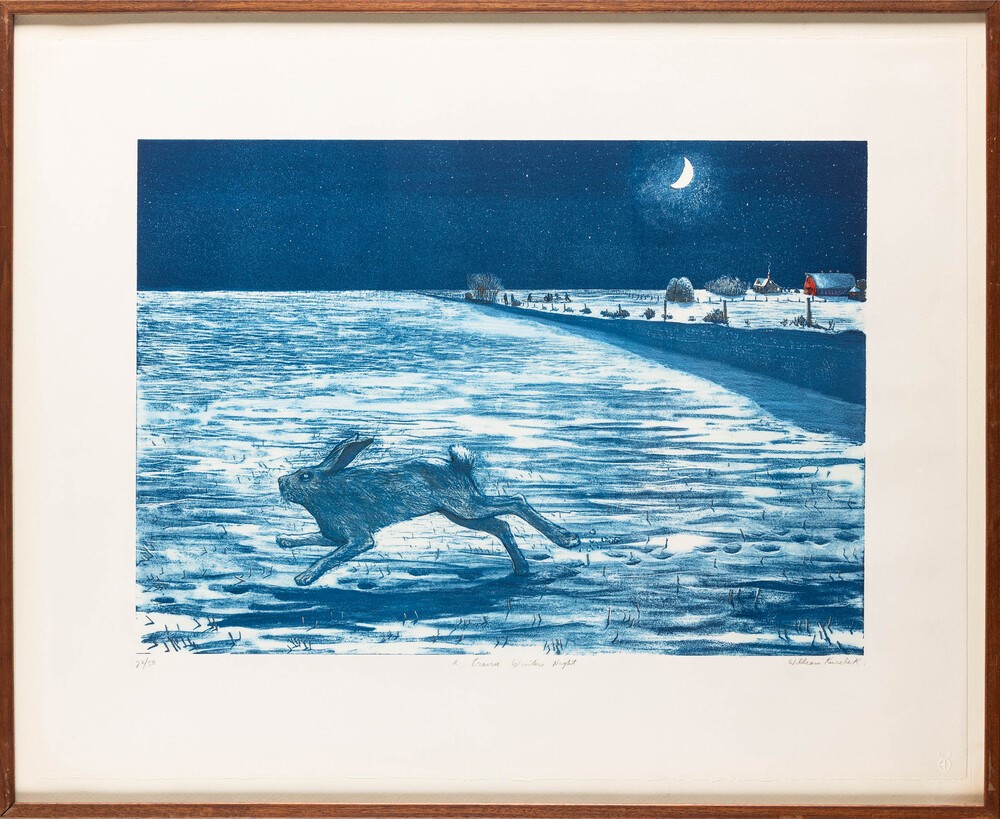 William Kurelek - A Prairie Winter's Night