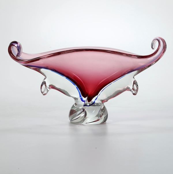 Vaso centrotavola in vetro