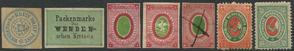 1862/84, Russia, Wenden (Livonia), 5 issues