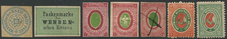 1862/84, Russia, Wenden (Livonia), 5 issues  - Asta Storia Postale e Filatelia - Cambi Casa d'Aste