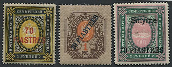 1884/1910, Russian Levant, 6 issues