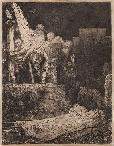 Rembrant Van Rijn (1606-1669) The Descent From The Cross By Torchlight ( la Deposizione dalla Cro...