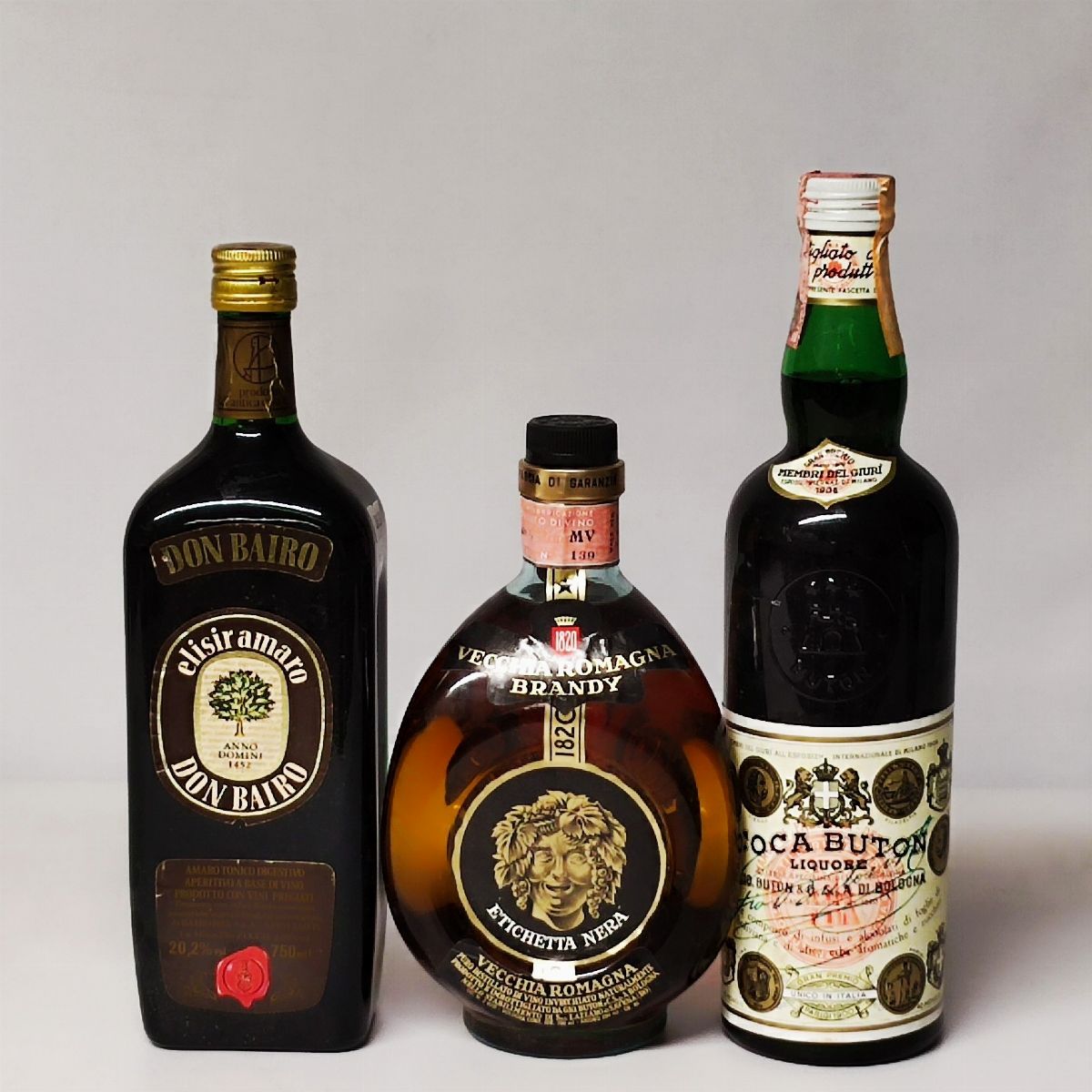 Collezione Buton, Cassetta Dom Bairo, Vecchia Romagna, Coca Buton