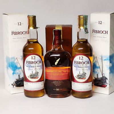 Pibroch 12 Years Old, Jura 16 Years Old, Scoth Whisky