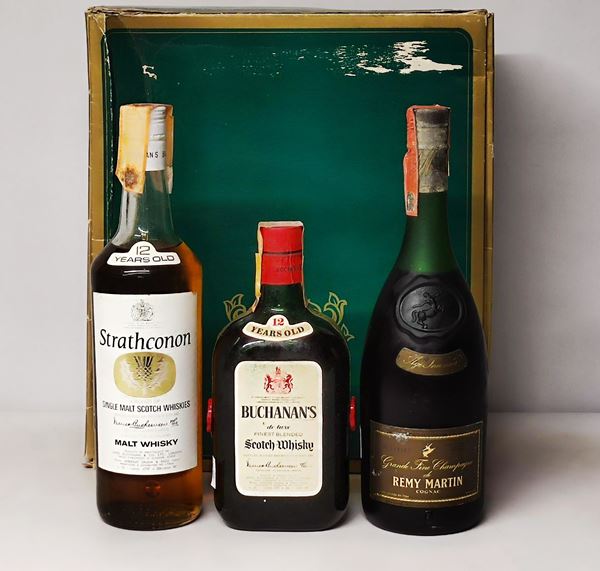Strathconon, Buchanan's, Remy Martin Inconnu, Scotch Whisky, Cognac