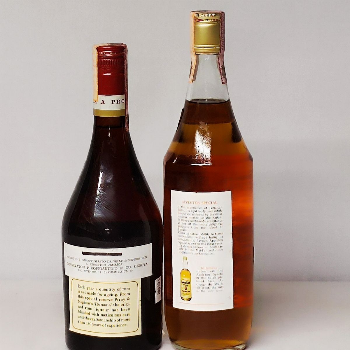 Rumona Liqueur, Appleton Spacial Jamaica Rum