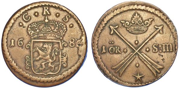 SVEZIA. KARL XI, 1660-1697. Ore 1686.
