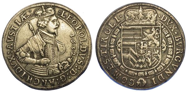 AUSTRIA. LEOPOLD V, 1619-1632. Thaler 1632.