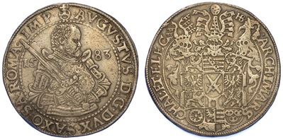 Germania - Sassonia. August I, 1553-1586. Thaler 1583.