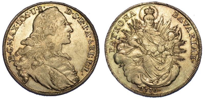 GERMANIA - BAVIERA. MAXIMILIAN JOSEPH III, 1745-1777. Thaler 1770.  - Asta Numismatica - I - Cambi Casa d'Aste