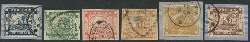 1858, Argentina, “Barquitos”  - Asta Storia Postale e Filatelia - Cambi Casa d'Aste