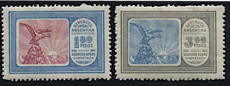 1928, Argentina, Air Post stamp  - Asta Filatelia - Cambi Casa d'Aste