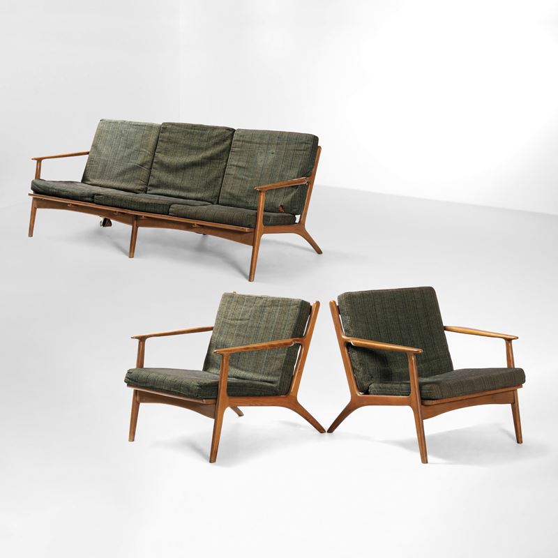 Set di due poltrone e un divano  - Asta Design Lab - Cambi Casa d'Aste