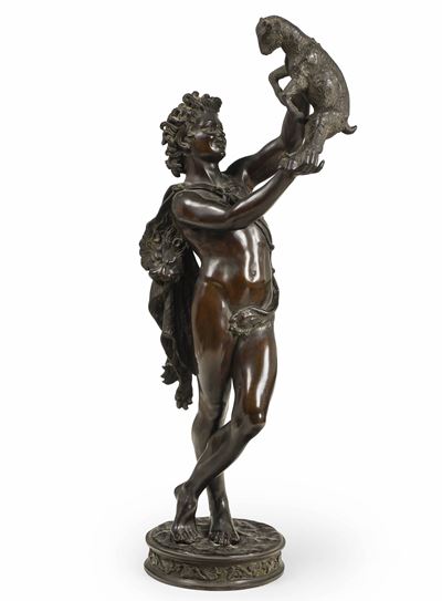 Fonderia Sommer, Napoli XIX-XX Secolo Fauno con Capretto