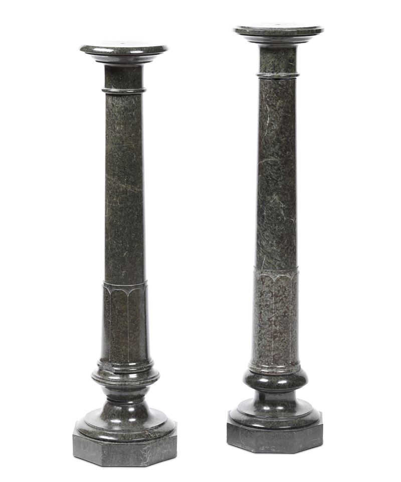 Coppia di colonne in marmo  - Asta Antiquariato e dipinti - Cambi Casa d'Aste