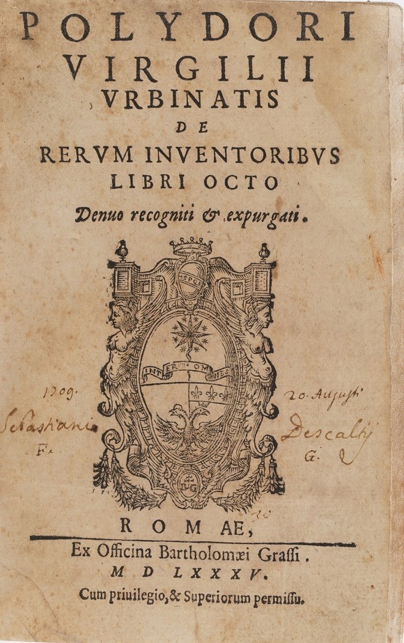 Sebastiano Serlio De Architectura Libri Quinque... Venezia, Francesco De Francischi Senese e Giov...