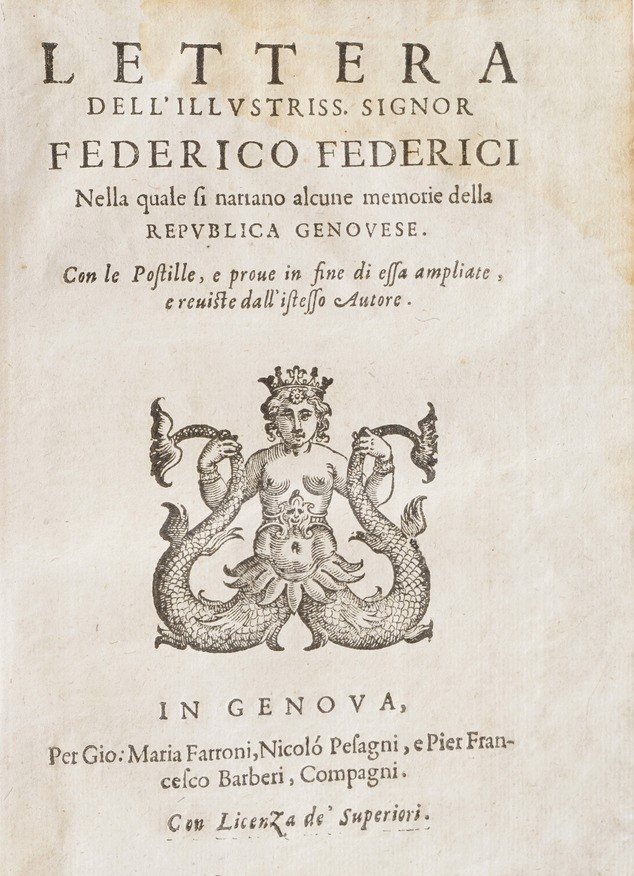 D’agostino Giustiniani. Castigatissimi Annali. Genova, Bellono 1537.