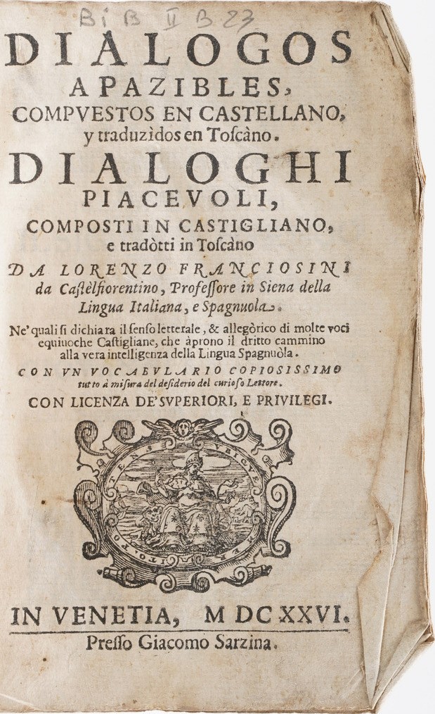 Sgualdi Vincenzo Repubblica di Lesbo Ovvero della Ragione di Stato...bologna,heredi del Benacci, ...