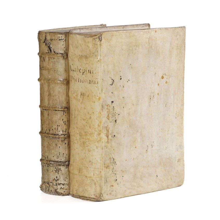 Ambrogio Calepio F. Ambrosii Calepini Bergomensis. Dictionarium Septem Linguarum... Venezia, Giov...