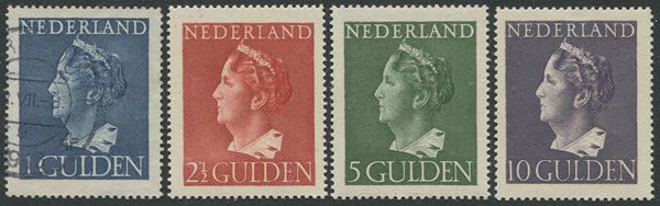 1946/47, Olanda, Regina Guglielmina, serie di 8 valori.