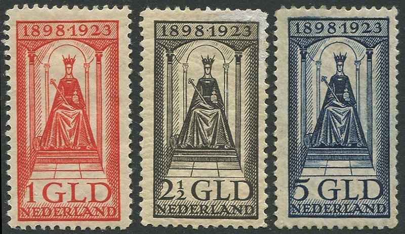 1923, Olanda, “Anniversario Incorazione Regina Guglielmina”  - Asta Storia Postale e Filatelia - Cambi Casa d'Aste