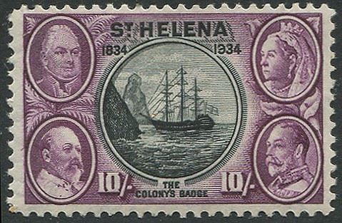 1934, St. Helena, Centenary of Colonisation  - Asta Storia Postale e Filatelia - Cambi Casa d'Aste