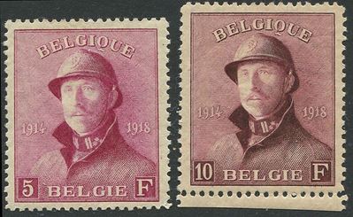 1919/20, Belgio, “roi Casqué”