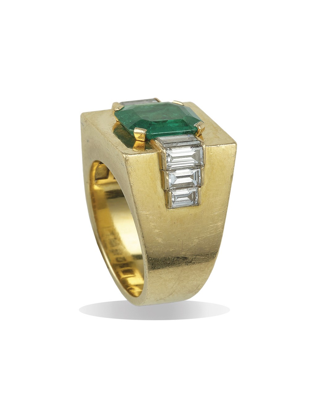 Bulgari, Anello con smeraldo della Colombia e diamanti