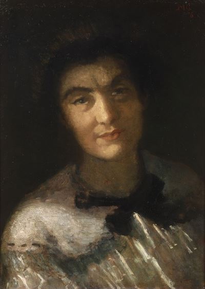 Pittore del XIX-XX Secolo Ritratto Femminile