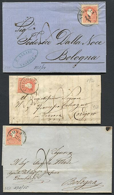 1860/61, Lombardo Veneto, Tre Lettere