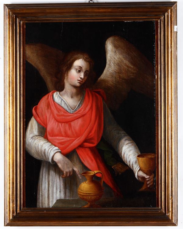 Scuola toscana del XVI secolo Figura di angelo