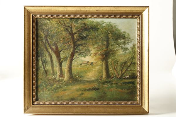 Pittore del XIX-XX secolo Paesaggio campestre