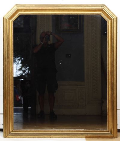 Specchiera in Legno Dorato in Stile