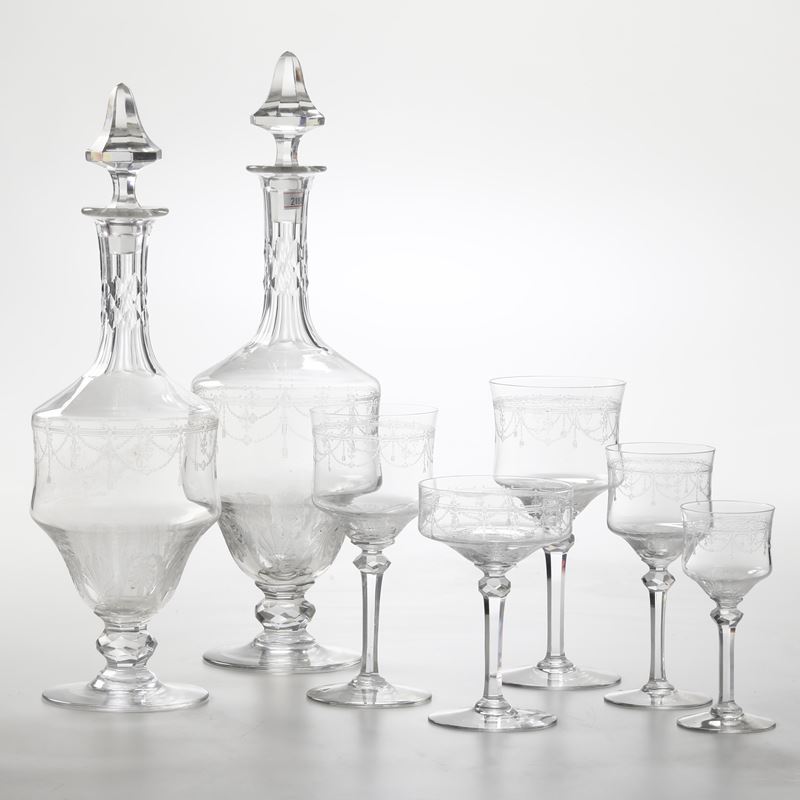 Servizio di calici, XX secolo.   - Auction Furniture for the Table - Cambi Casa d'Aste