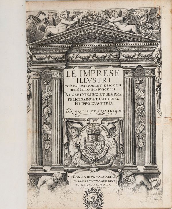 Gerolamo Ruscelli Le imprese illustri in Venezia appresso Comin Da Trino di Monferrato, 1572.